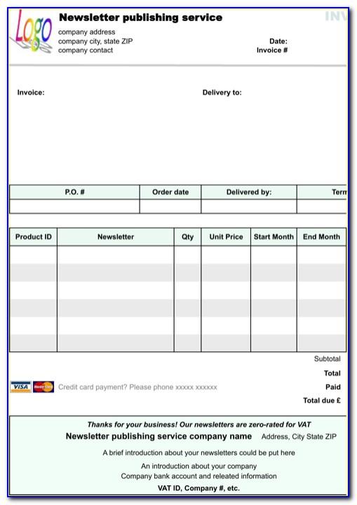 Microsoft Access Invoice Database Template Free Download