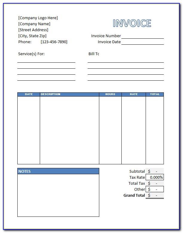 Microsoft Office Invoice Template Download