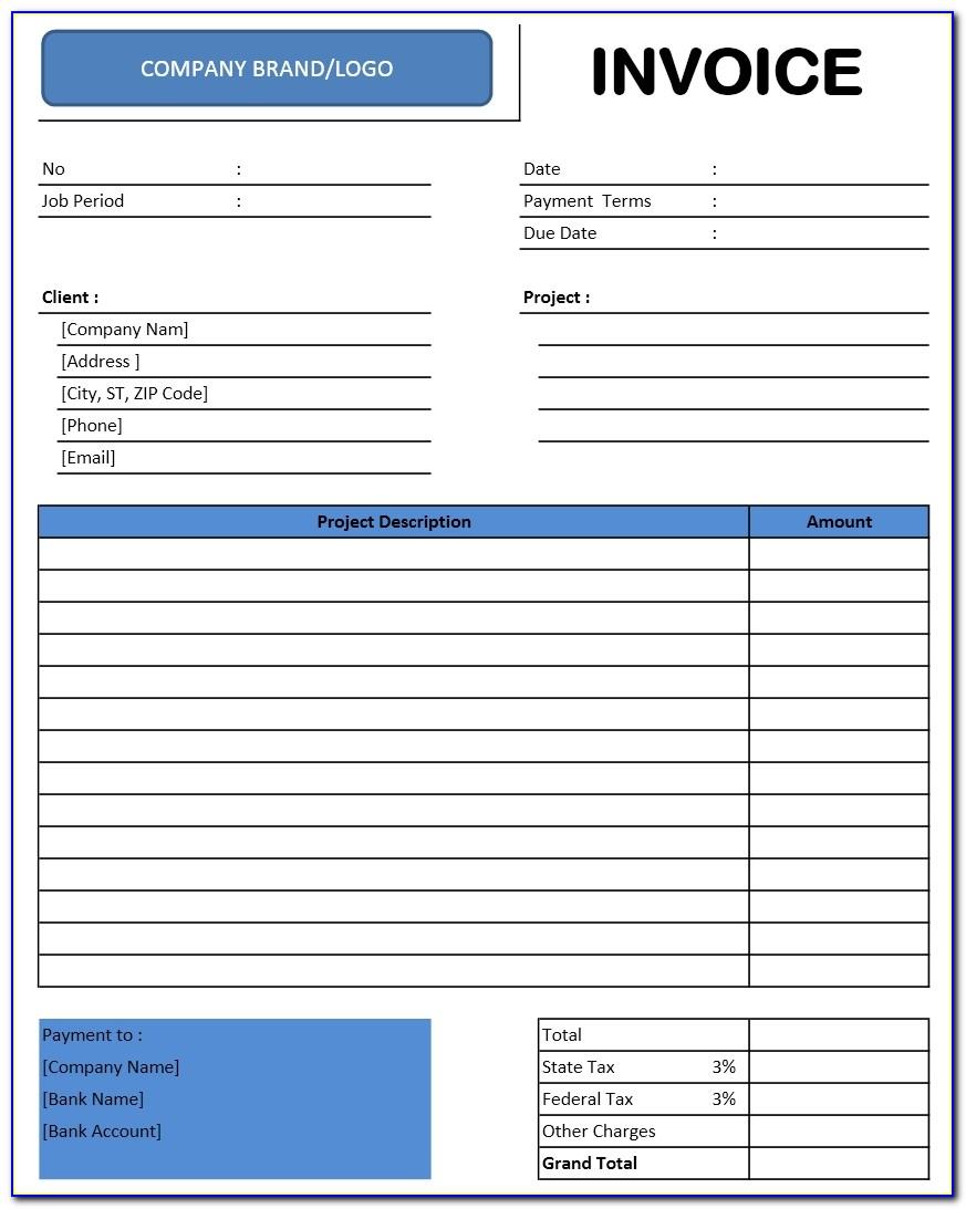 Microsoft Office Invoice Template Free Download