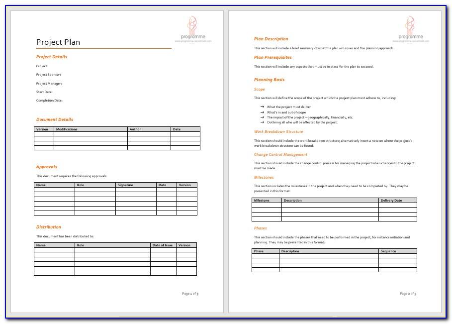 Microsoft Project Plan Template Download