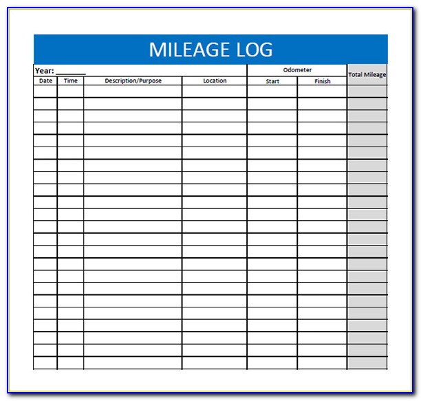 Mileage Tracker Sheet For Taxes