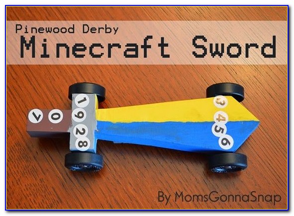 Minecraft Template For Pinewood Derby Car