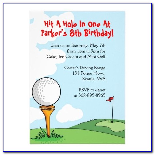 Mini Golf Invitation Template Free Download