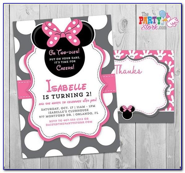 Minnie Mouse Chalkboard Poster Template