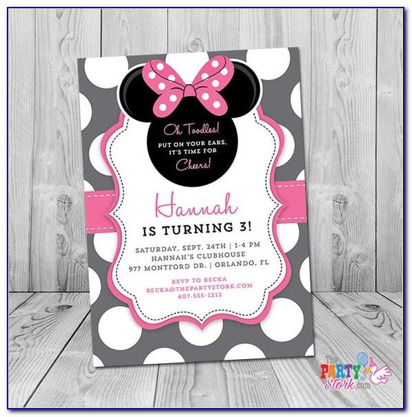 Minnie Mouse Water Bottle Label Template