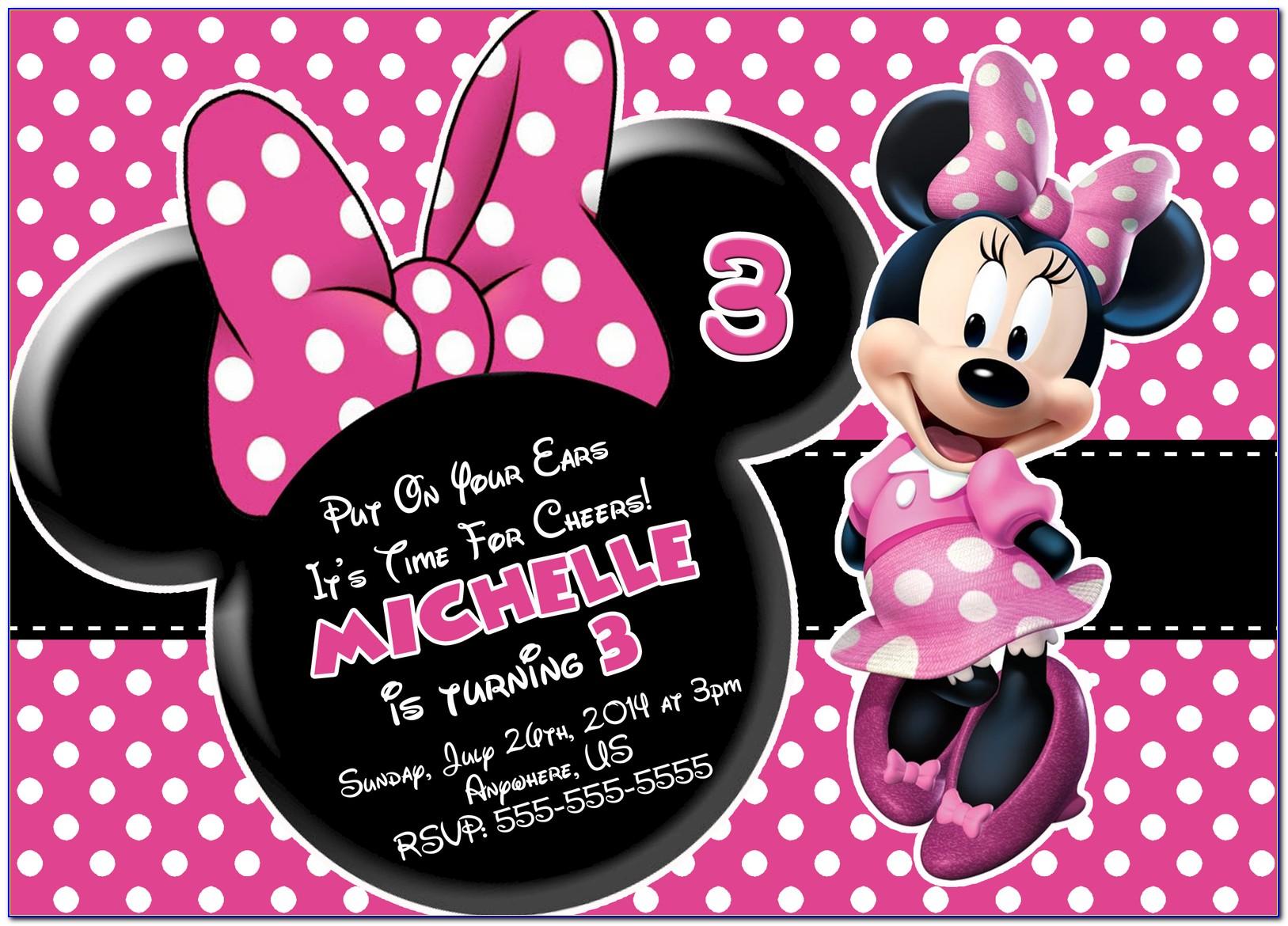Minnie Mouse Water Bottle Labels Free Template