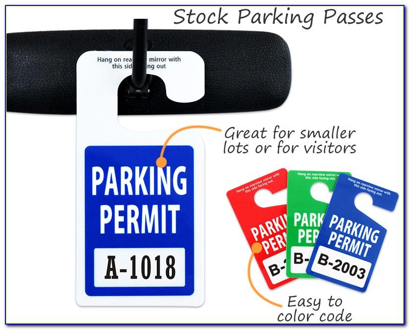 Mirror Parking Tag Template