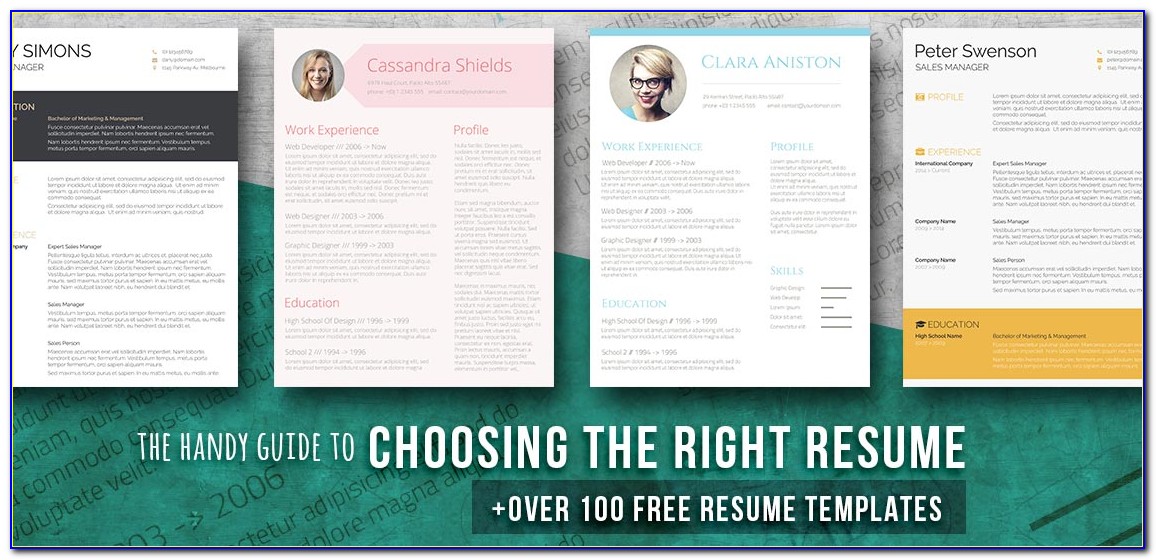 Modern Resume Templates Word Download