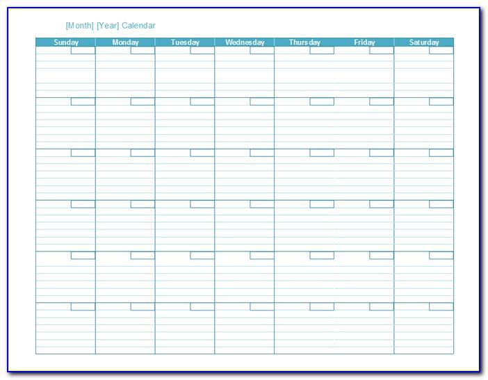 Monthly Calendar Planner Templates