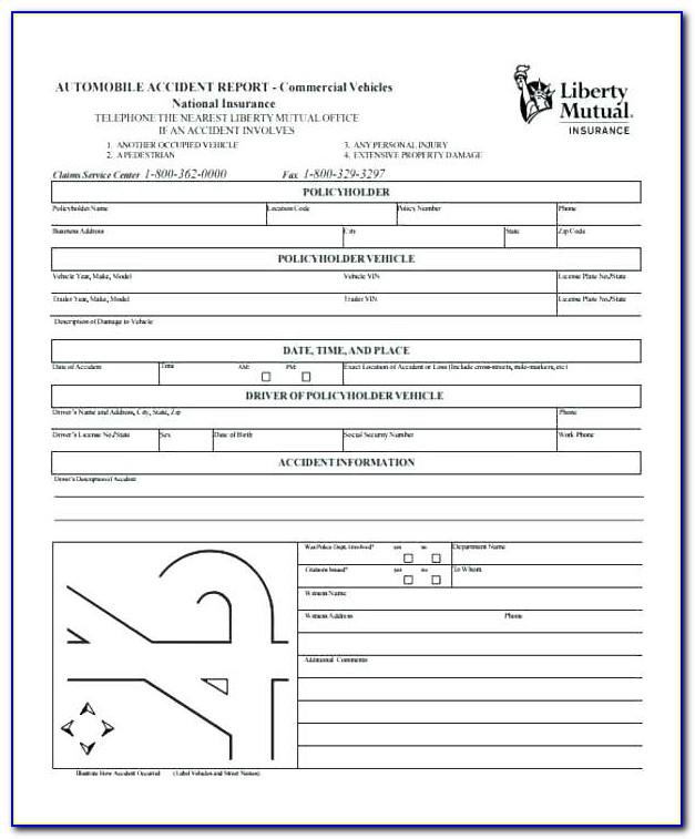 Motor Accident Claim Form Template