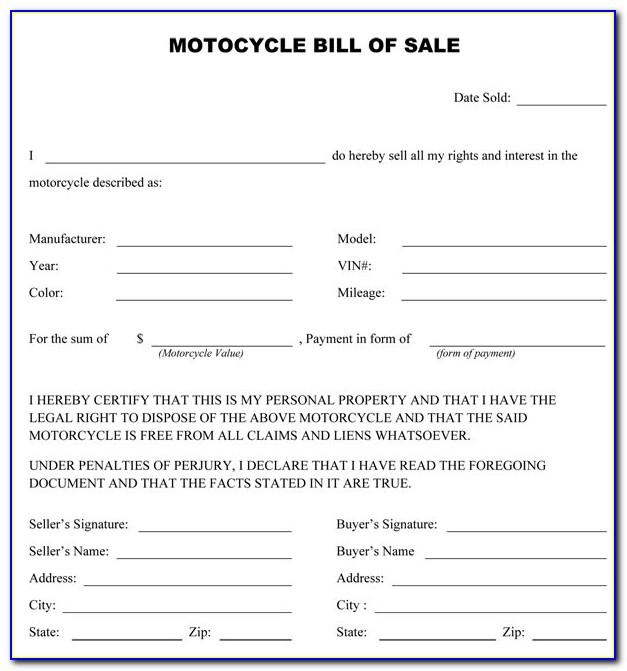 Motorcycle Club Membership Application Form Template