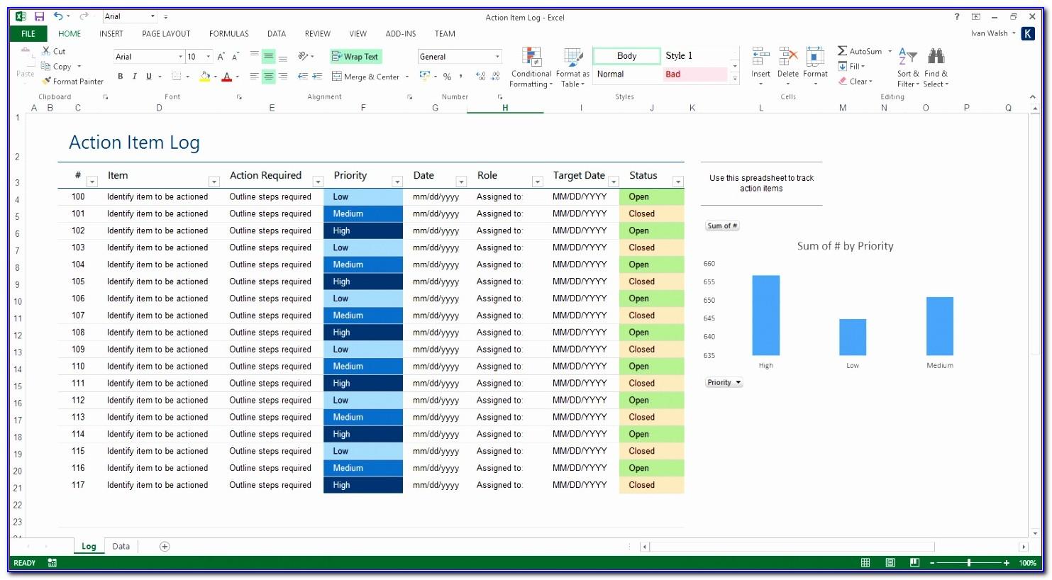 Ms Excel Project Templates