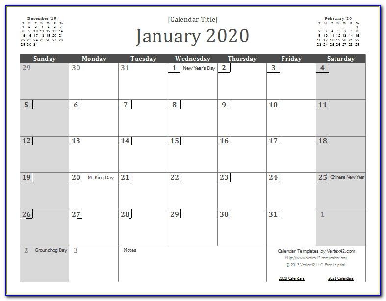 Ms Word Calendar Templates 2016