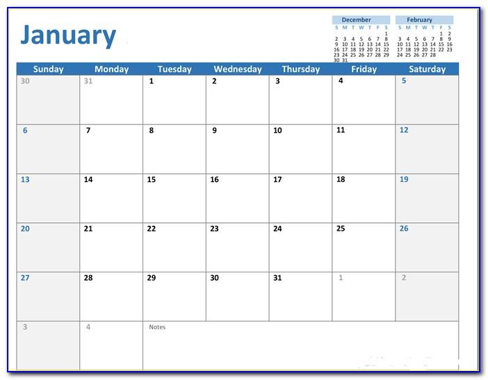 Ms Word Calendar Templates 2018