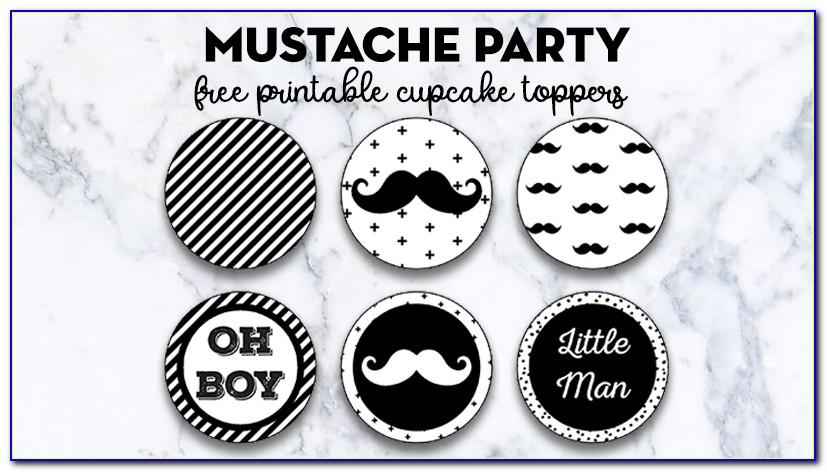 Mustache Bash Invitation Templates