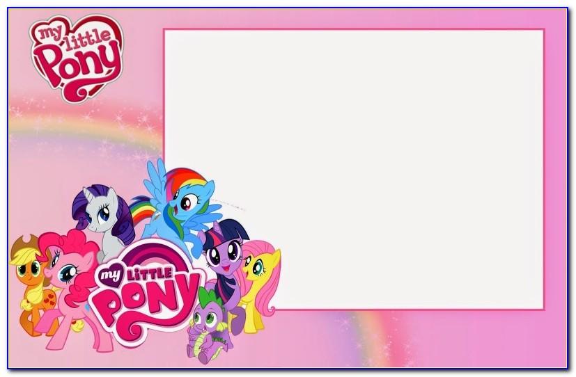 My Little Pony Birthday Party Invitation Template