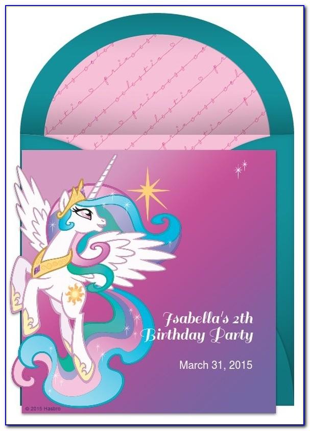 My Little Pony Invitation Template Free