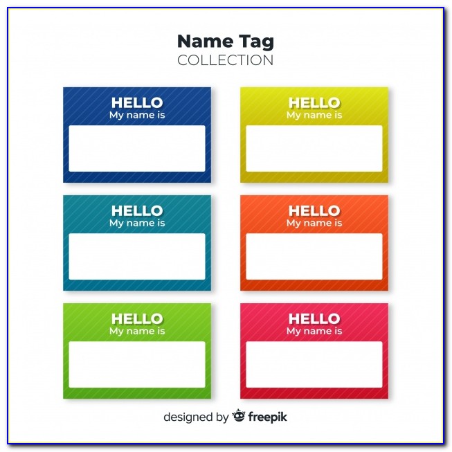 Name Tag Background Template Free Download