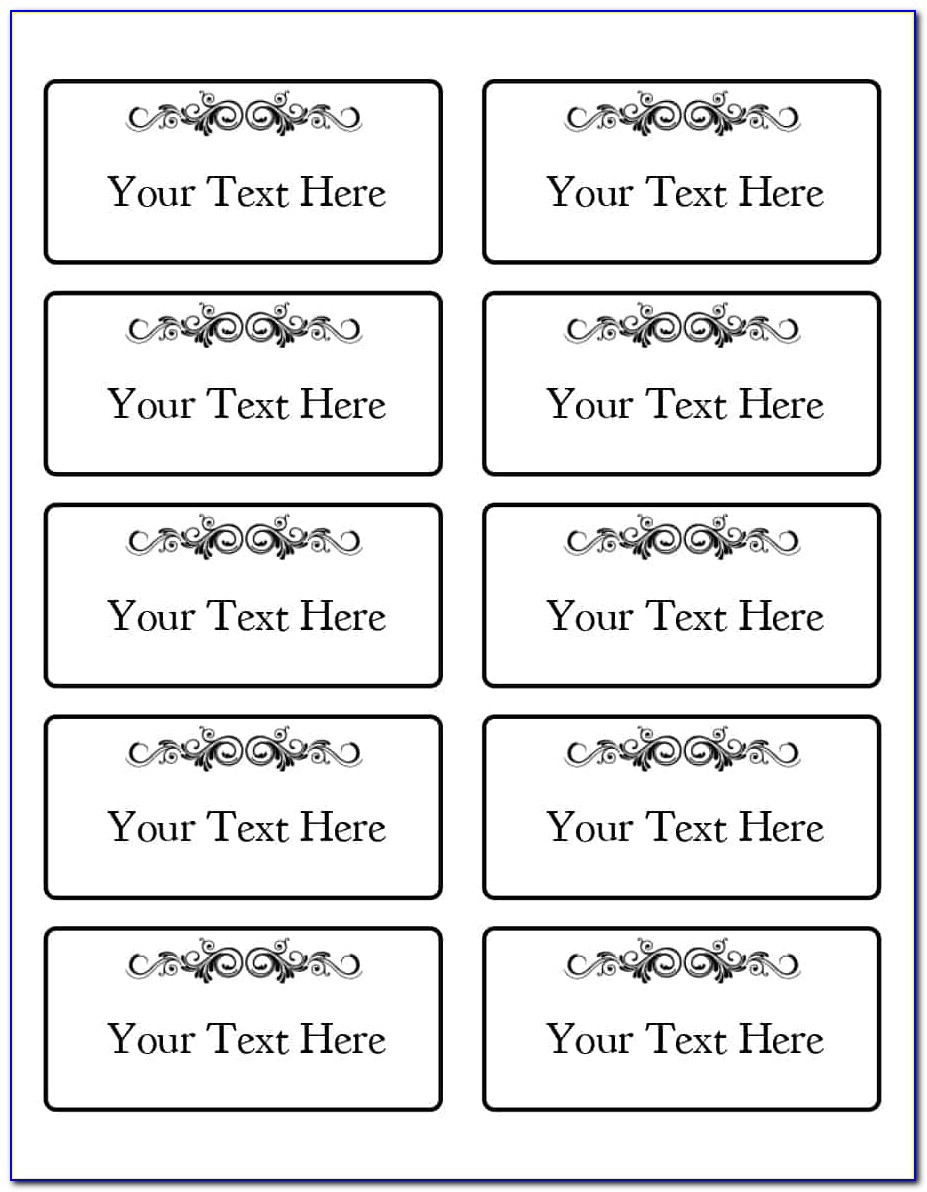 Name Tag Template Word Free