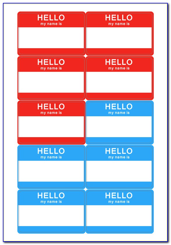 Name Tag Templates Free Download