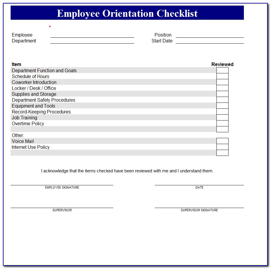 New Employee Orientation Welcome Letter Template