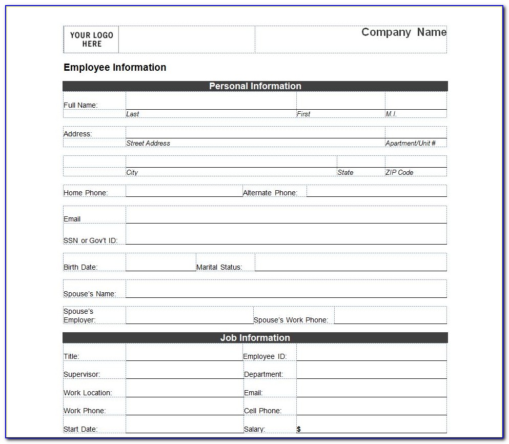 New Hire Evaluation Form Template