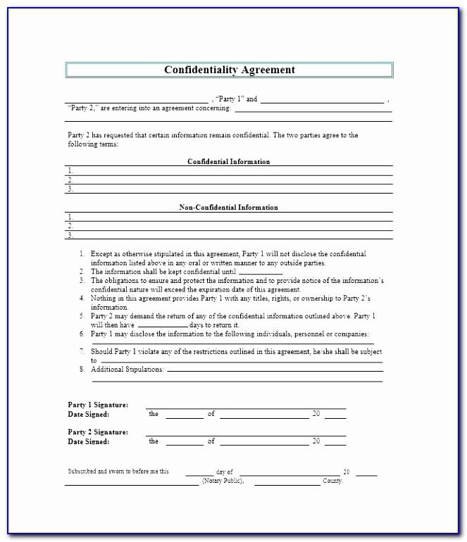 Non Circumvention Agreement Form