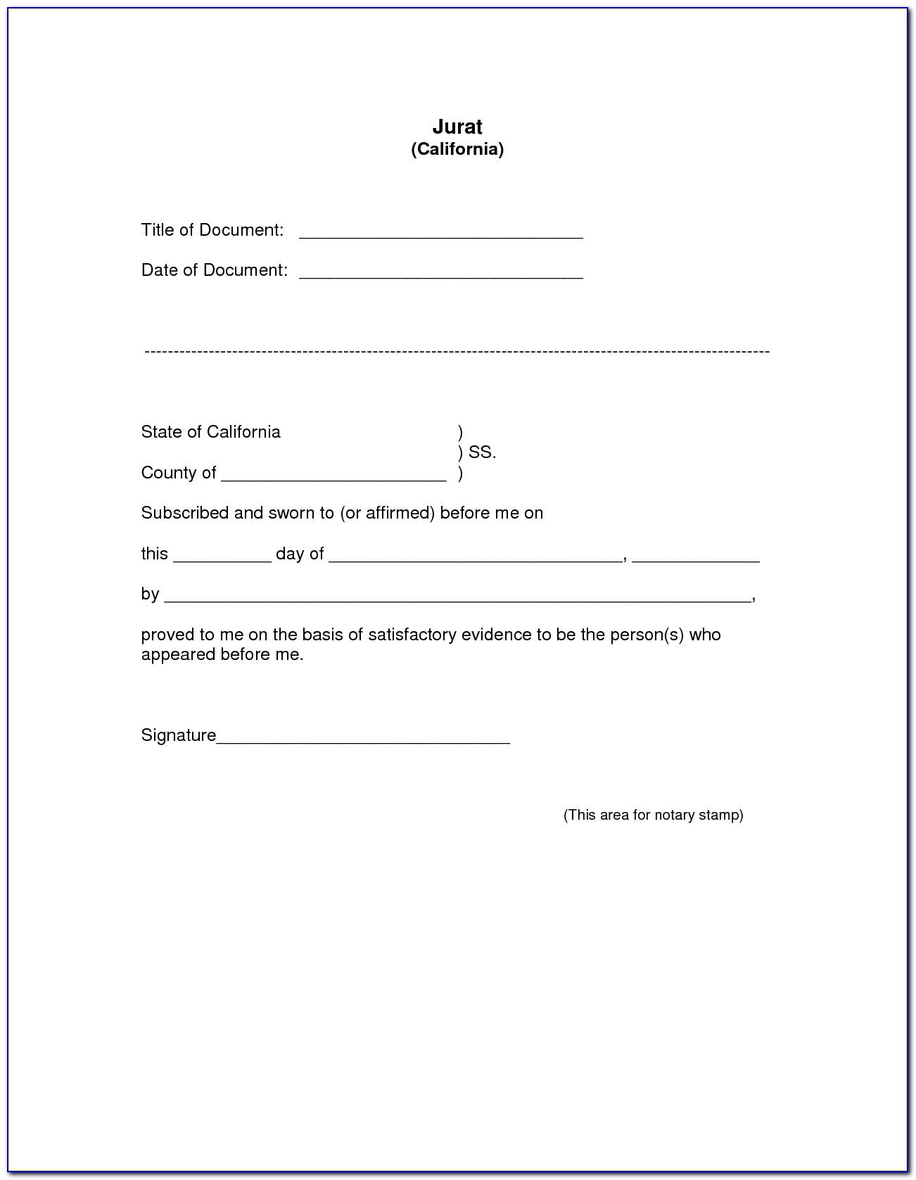 notary statement template