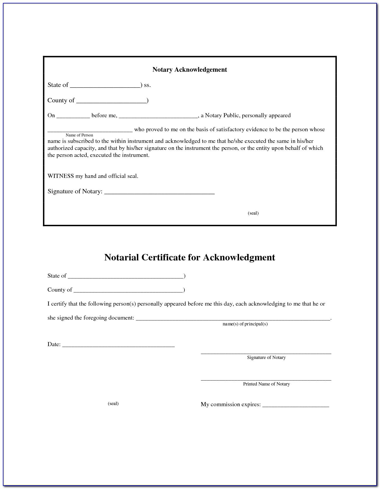Notary Letter Template Free