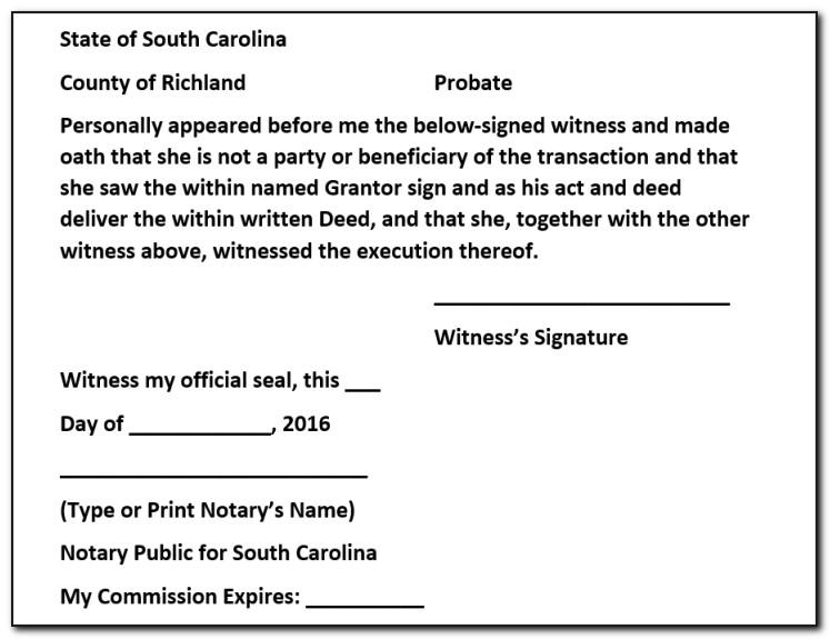 Notary Public Acknowledgement Template