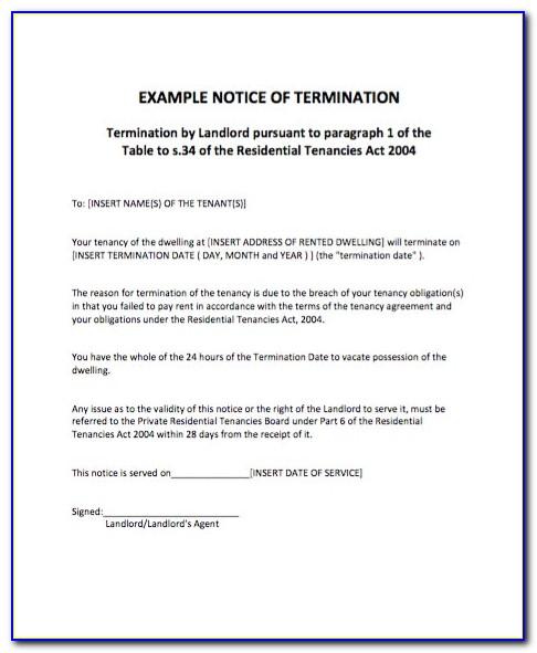 Notice Of Termination Of Contract Sample Gppb