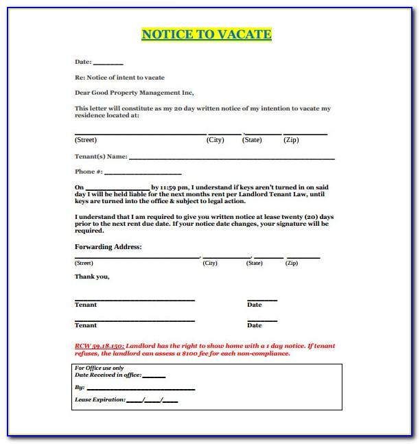 Notice To Quit Scotland Template Free