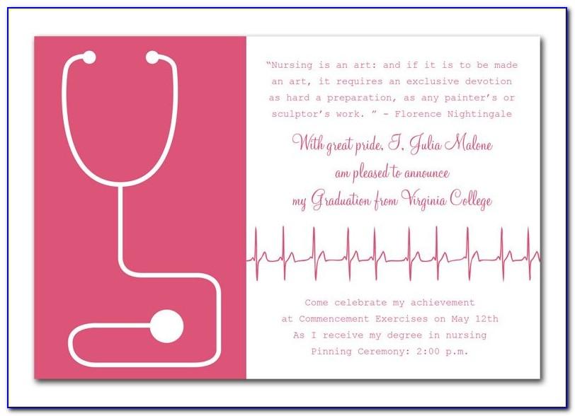 Nursing Graduation Invitation Templates Free