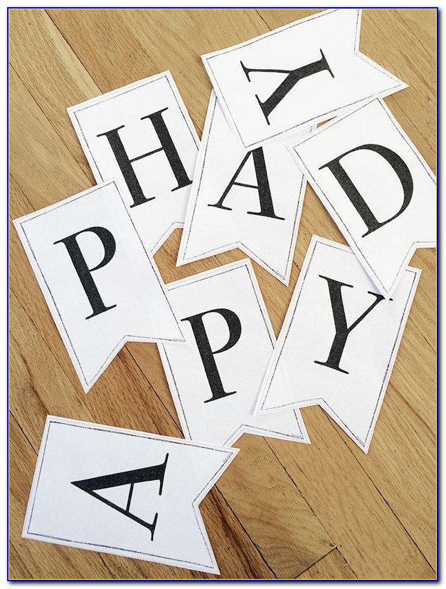 Alphabet Letter Templates For Banners