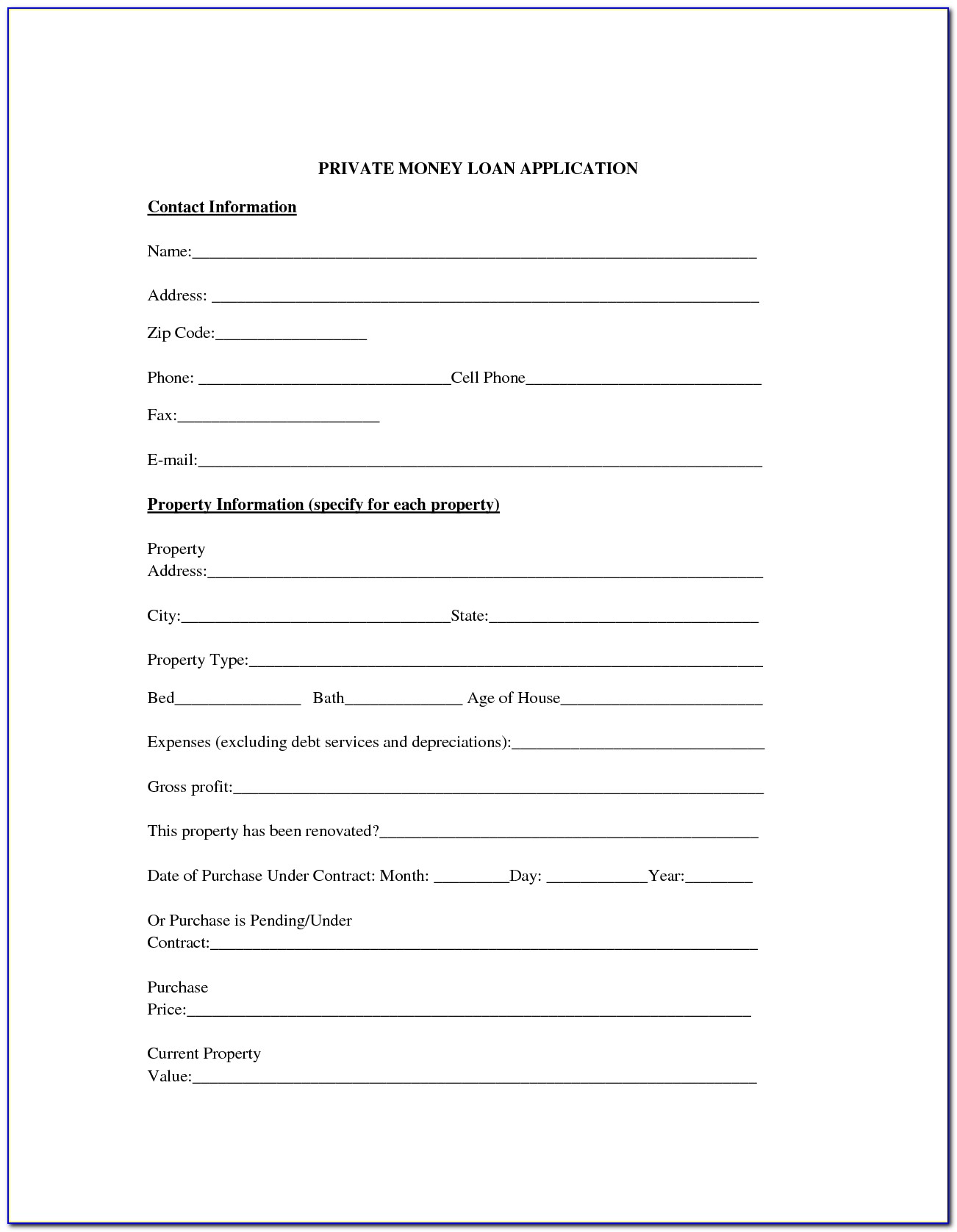 Auto Loan Contract Template Free