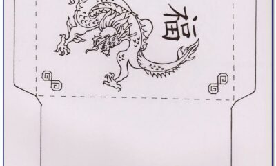 Chinese New Year Lucky Money Envelope Template