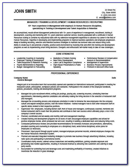 Construction Manager Resume Template Microsoft Word