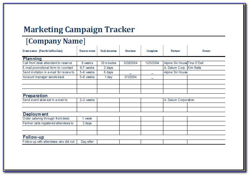 Email Marketing Campaign Planning Template