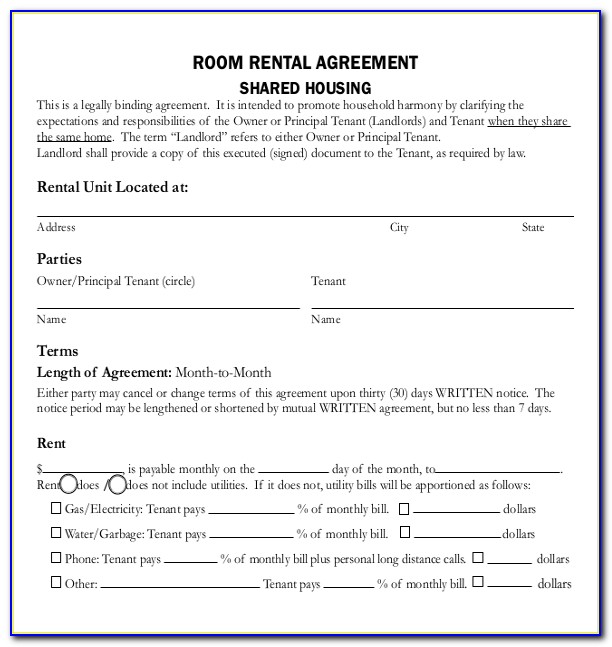 Free Lease Agreement Template Uk