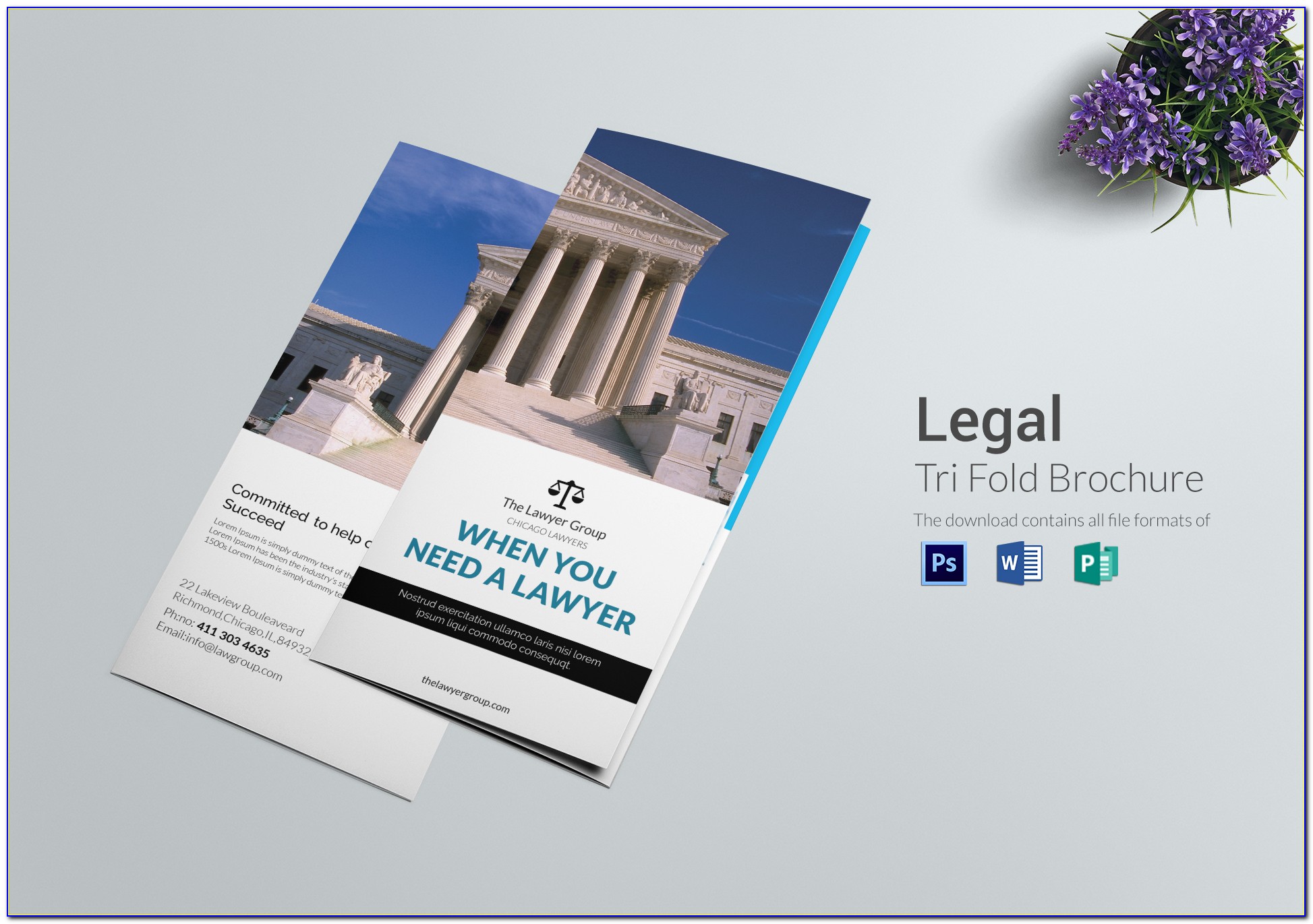 Free Legal Size Tri Fold Brochure Template