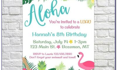 Hawaiian Themed Invitation Templates Free