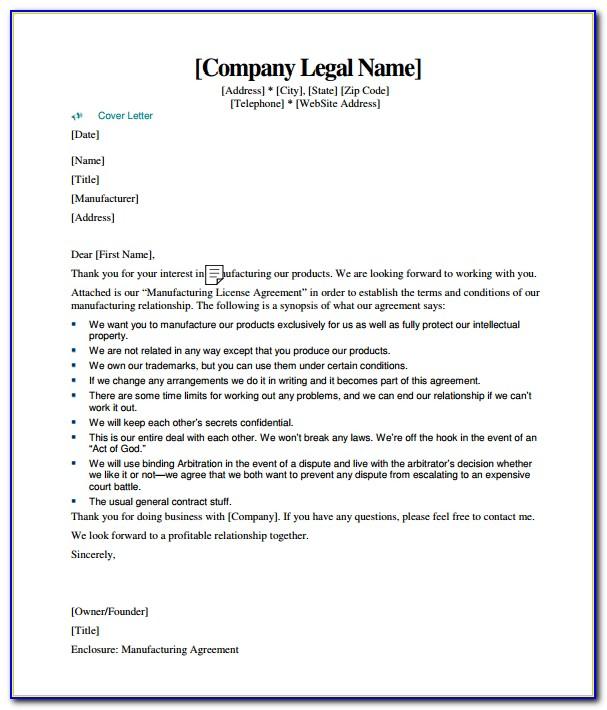 International Manufacturing License Agreement Template