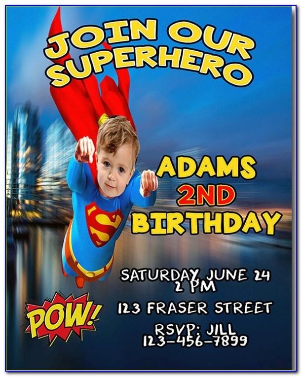 Justice League Party Invitation Template Free