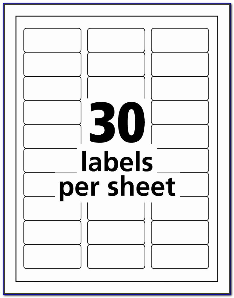 Label Printing Template 24 Per Sheet