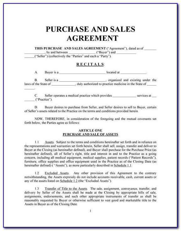 Land Sales Agreement Format