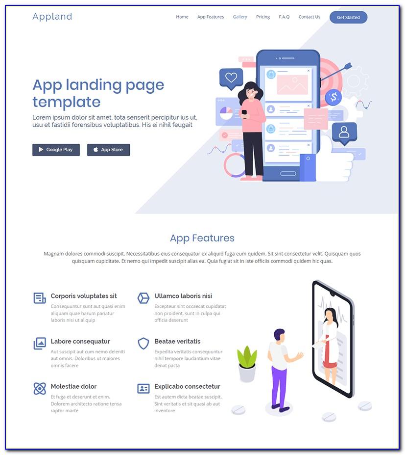 Landing Page Template Bootstrap 3