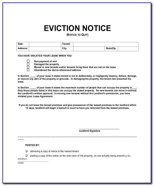 Landlord Notice To End Periodic Tenancy Letter Template Uk