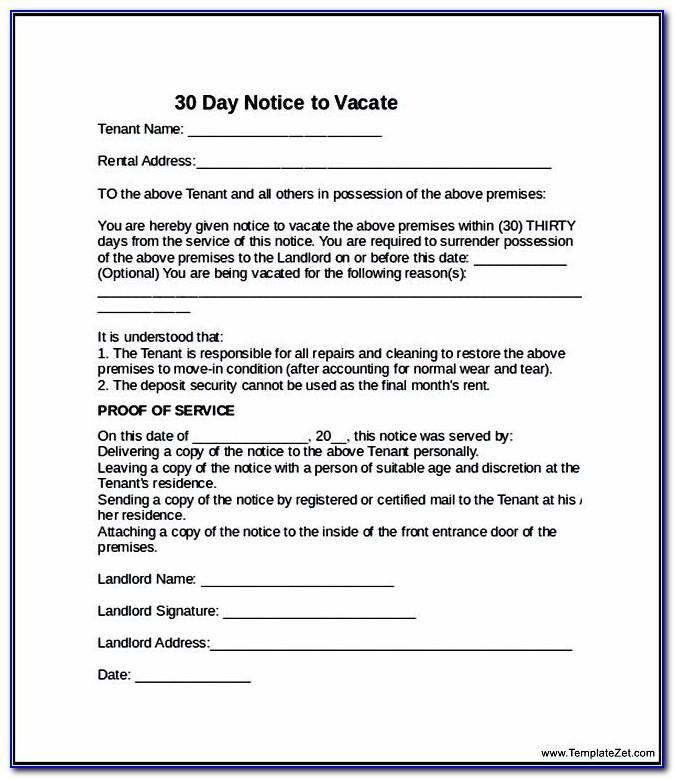 Landlord Termination Of Lease Letter Sample