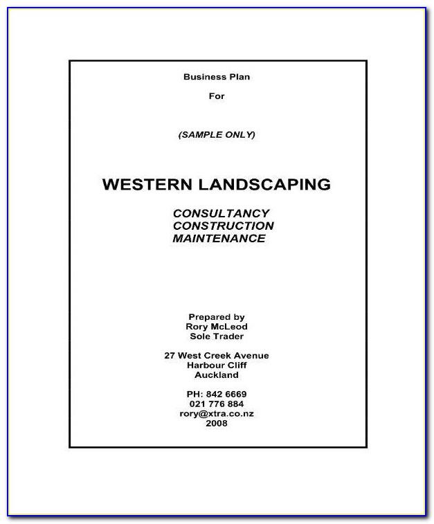 Landscaping Business Plan Example