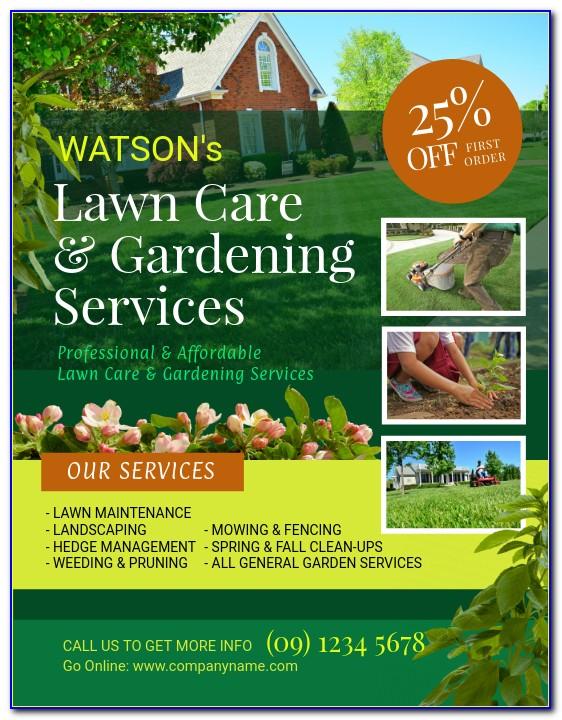 Landscaping Flyer Templates Word